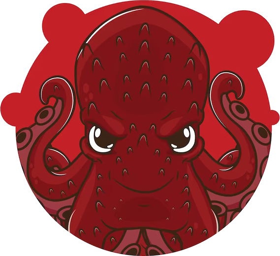 Drawing of an octopus